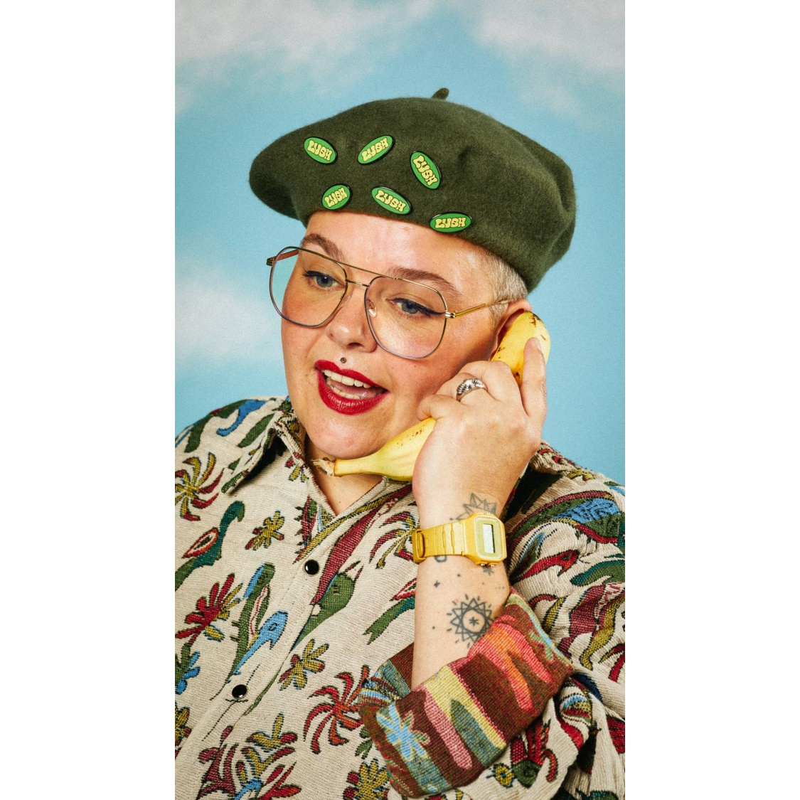 Retro Bubble Lush - Green/Yellow - Image 4